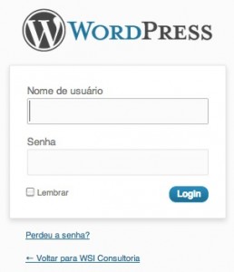 Login Wordpress